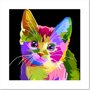 cute cat Posters and Art